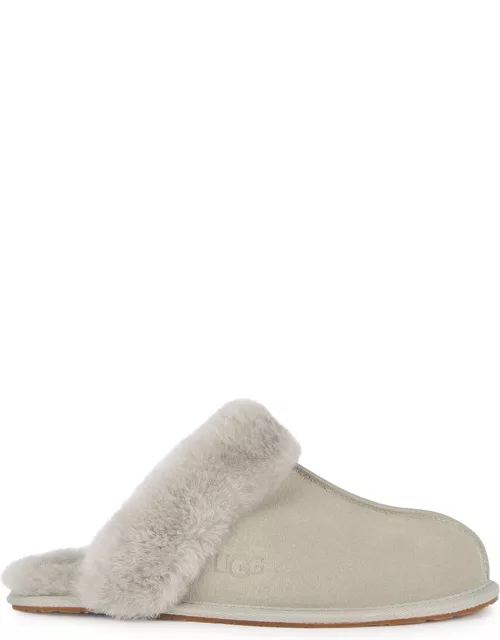 UGG Scuffette II Light Grey Suede Slippers