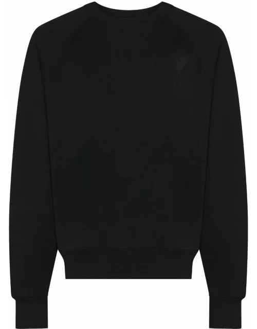 AMI PARIS Ami De Coeur Logo Sweatshirt Black