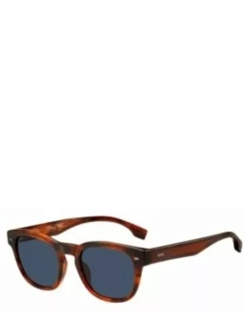 Patterned-acetate sunglasses with logo detail Men's Eyewear