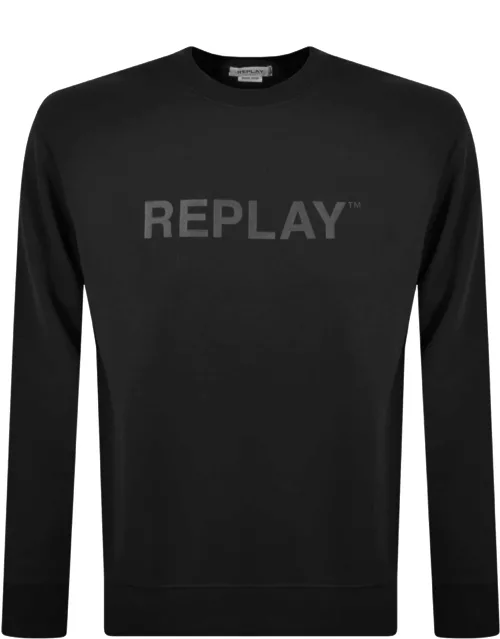 Replay Crew Neck Sweatshirt Black