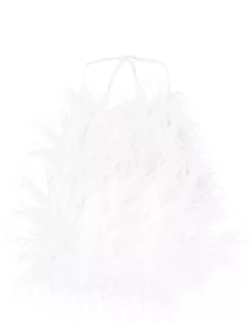 Cult Gaia Joey feather crepe-de-chine top