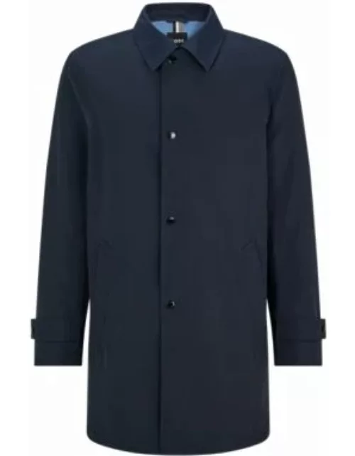 Water-repellent regular-fit jacket in recycled material- Dark Blue Men's Casual Jacket