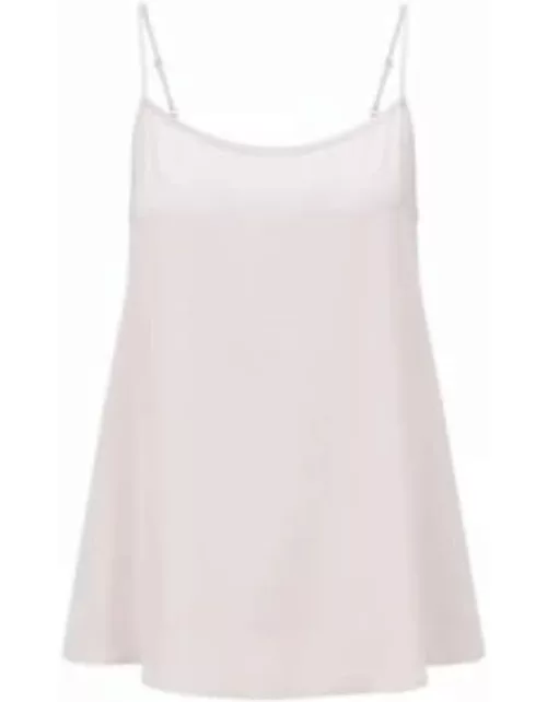 Satin camisole top with adjustable straps- light pink Women's Business Top