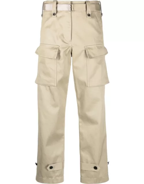 sacai high-waisted cropped trouser