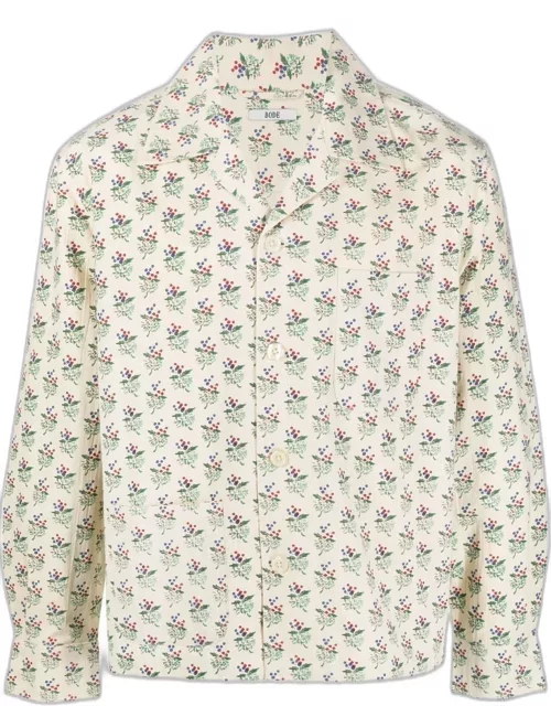 BODE all-over floral print cotton shirt