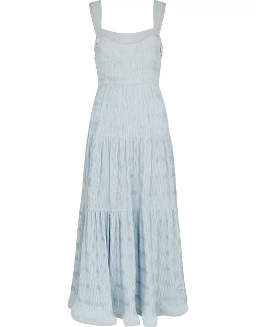 Jonathan Simkhai Celleste Blue Plissé Dress - Light Blue