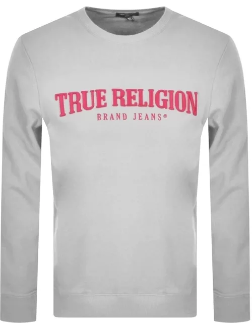 True Religion Crew Neck Sweatshirt Grey