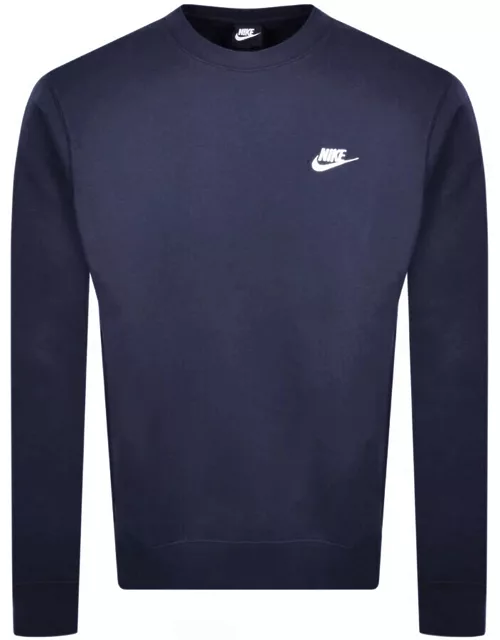 Nike Crew Neck Club Sweatshirt Navy