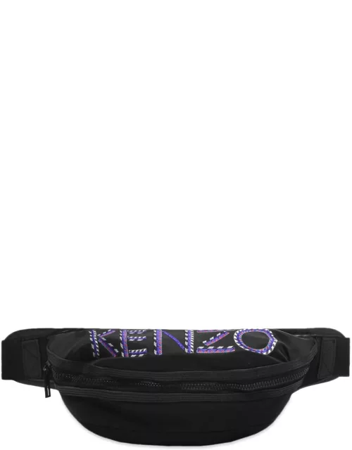 KENZO Leather Cord Logo Crossbody Bag