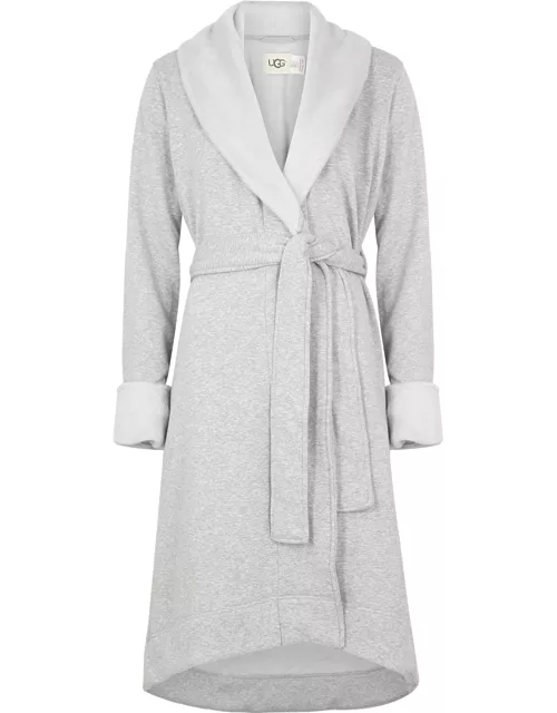 Ugg Duffield II Fleece-lined Cotton Jersey Robe - Light Grey