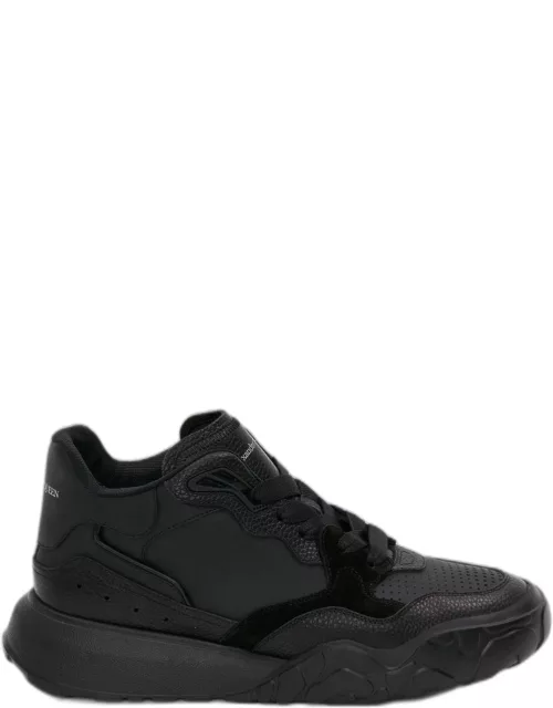 ALEXANDER MCQUEEN Leather Low-top Sneakers Black
