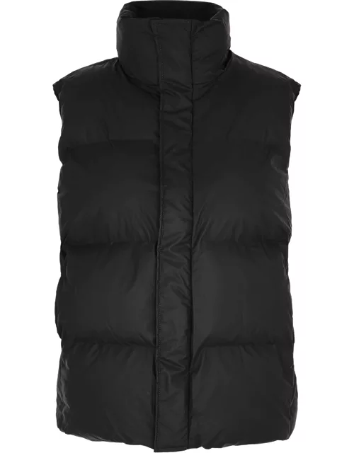 Rains Quilted Rubberised Gilet - Black