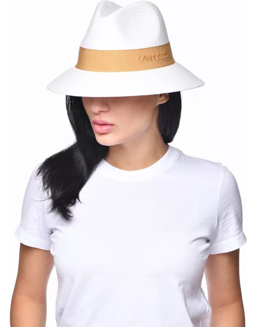 Dolores 2 packable Fedora hat - S Nude