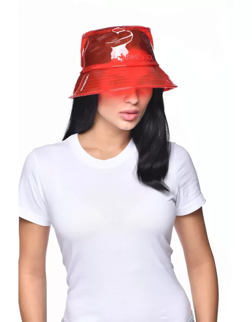 Raquel jelly bucket hat - S Red