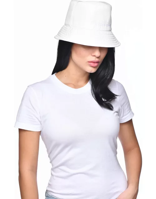 Raquel nylon bucket hat - S White