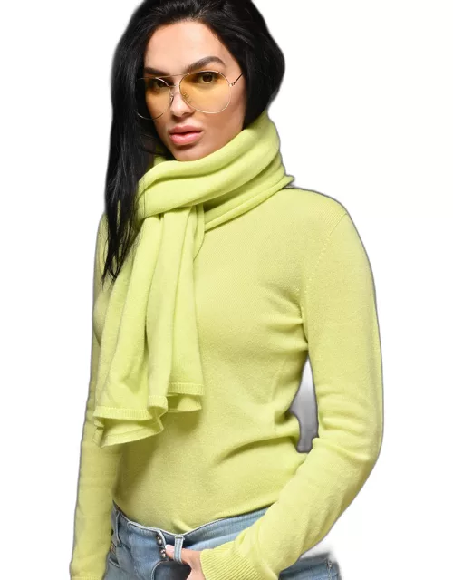 Cervinia pure Italian cashmere scarf shawl - Yellow