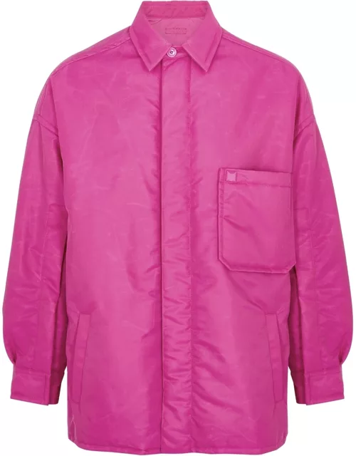 Valentino Vivid Padded Nylon Shirt - Pink