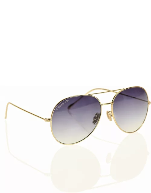 Gold Aviator sunglasses - Gradient Dark Gray Mediu