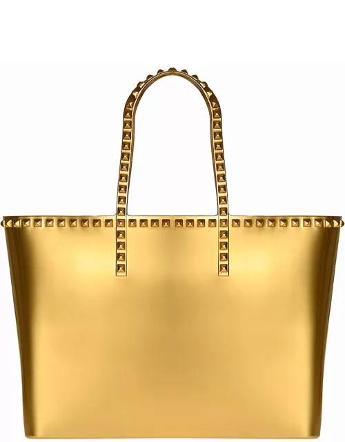 Angelica Large Tote - Metallic Jelly - Gold