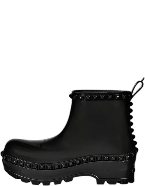 Graziano Jelly Studded Boots - 7 Black