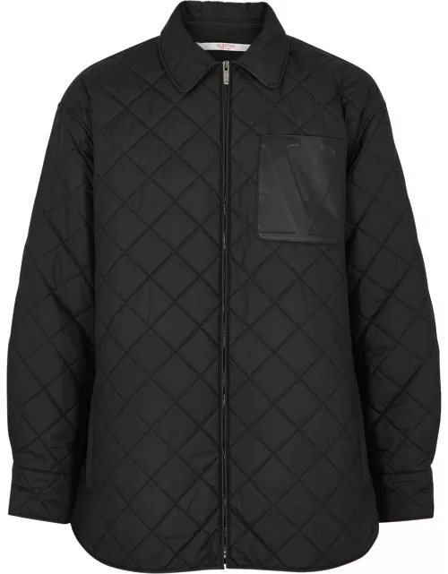 Valentino Quilted Shell Jacket - Black