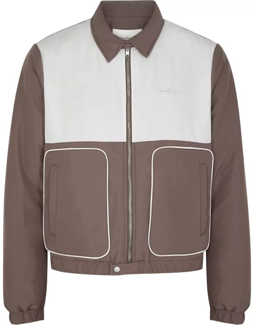 Second/Layer Esteban Panelled Shell Jacket - Brown