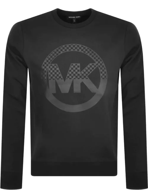 Michael Kors Checker Charm Sweatshirt Black