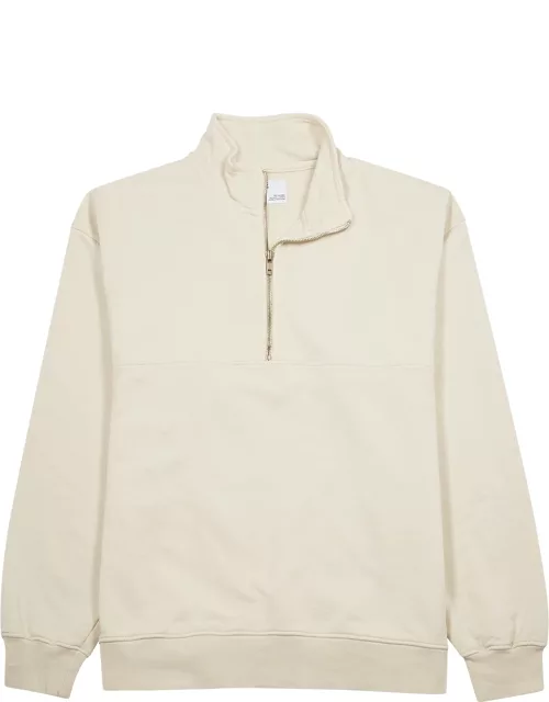 Colorful Standard Half-zip Cotton Sweatshirt - Off White
