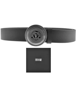Versace Jeans Couture Logo Belt Black