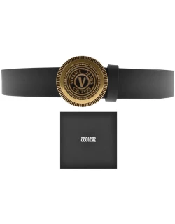 Versace Jeans Couture Logo Belt Black