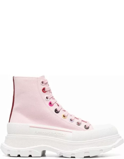 Pink Tread high-top Sneaker