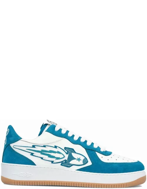 Light blue and white Ej Rocket Low sneaker