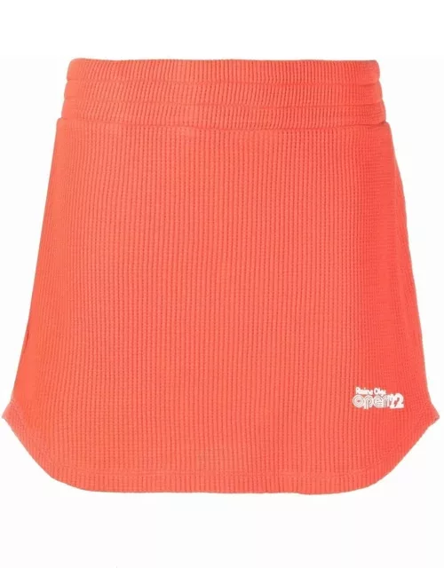 Red honeycomb Maria mini skirt