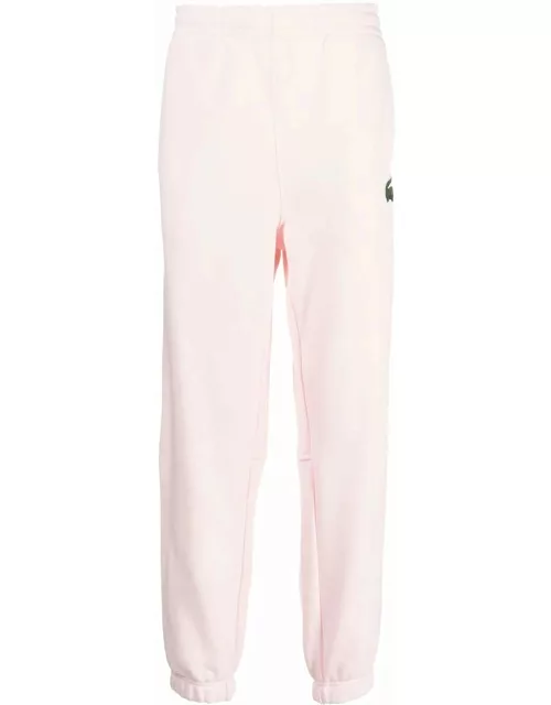 Pink sport pants with applique