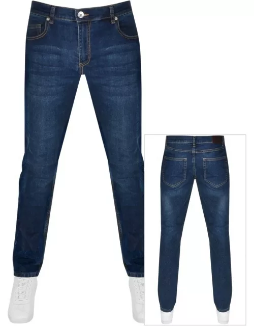 Farah Vintage Drake Mid Wash Jeans Blue