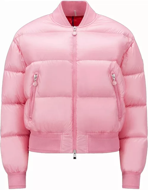 Merlat pink down padded bomber jacket