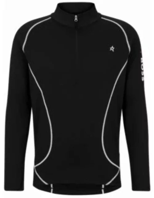 BOSS x Perfect Moment base-layer sweatshirt with branding- Black Men's Tracksuit