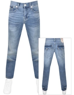 True Religion Ricky Flap Light Wash Jeans Blue