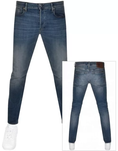 G Star Raw 3301 Slim Fit Jeans Mid Wash Blue