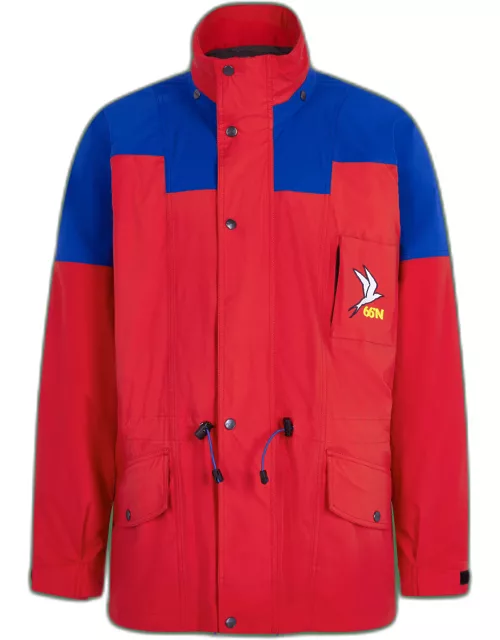 66 North men's Kría Jackets & Coats - Flag Red / Navy - M/