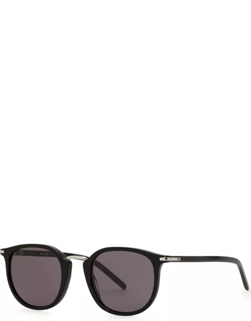 Paige Adam Round-frame Sunglasses, Sunglasses, Metal Bridge - Black
