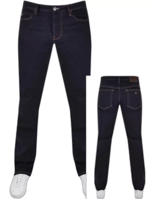 Emporio Armani J21 Regular Jeans Dark Wash Navy