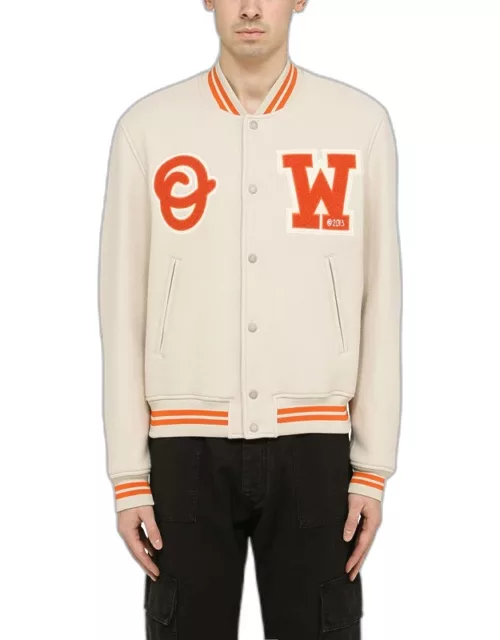 New beige OW-patch jacket