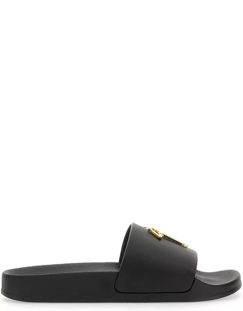 giuseppe zanotti brett slide sandal with logo