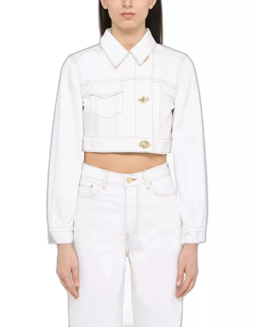 White asymmetrical jacket