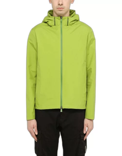 Green jacket in technical fabric
