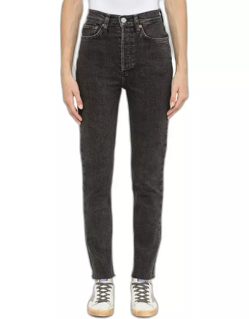 90's Ultra High Rise Skinny jeans in grey cotton