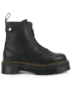 Dr Martens Jetta Leather Flatform Ankle Boots - Black