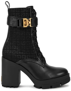 Givenchy Terra 100 Leather Ankle Boots - Black