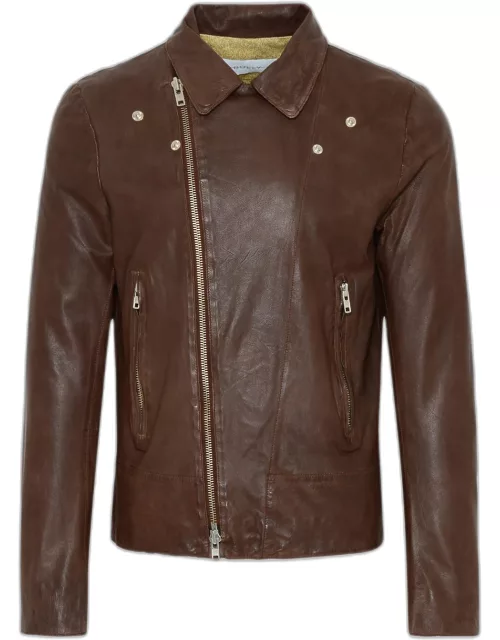 BULLY Brown Leather Jacket